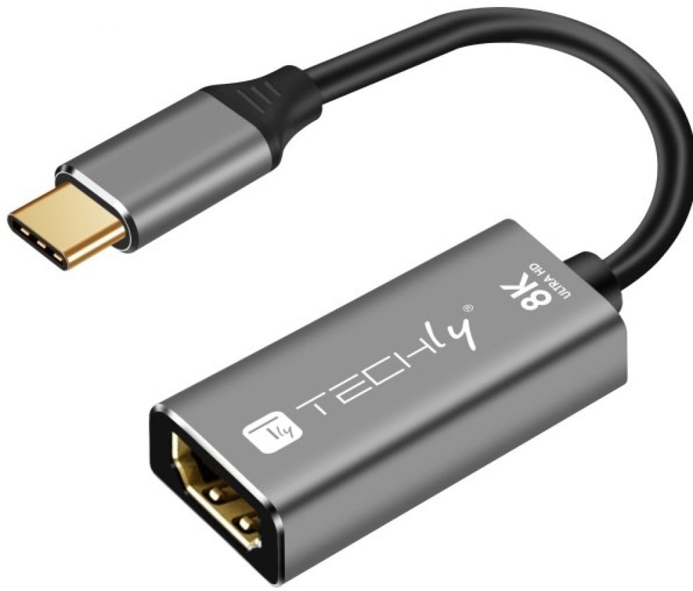 Techly Adapter USB-C auf HDMI 2.1 0.15m