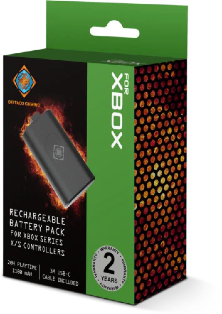 DELTACO DELTACO GAMING oplaadbare batterij voor Xbox Series X/S Controllers met een capaciteit van 1100 mAh voor tot wel 12 uur speelplezier. Het battery-pack