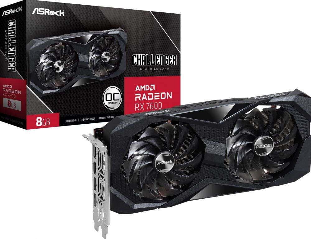 ASROCK Radeon RX 7600 Challenger 8GB OC - Videokaart