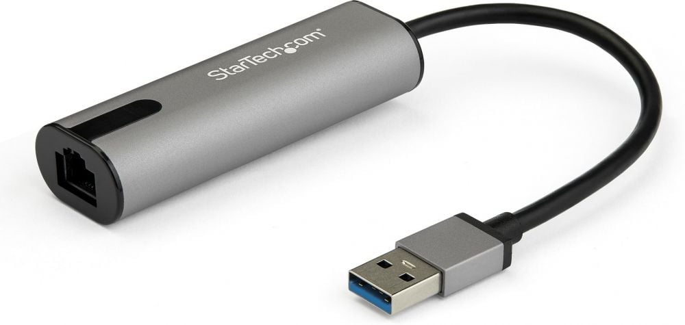 StarTech.com 2.5GbE USB A naar Ethernet Adapter, NBASE-T NIC, USB 3.0 Type A 2.5 GbE 1 GbE Multi Speed Gigabit Netwerk, USB 3.1 Laptop naar RJ45LAN,