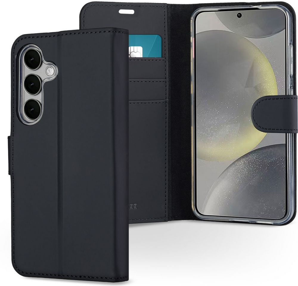 Accezz Wallet Softcase Bookcase Samsung Galaxy S25 - Zwart