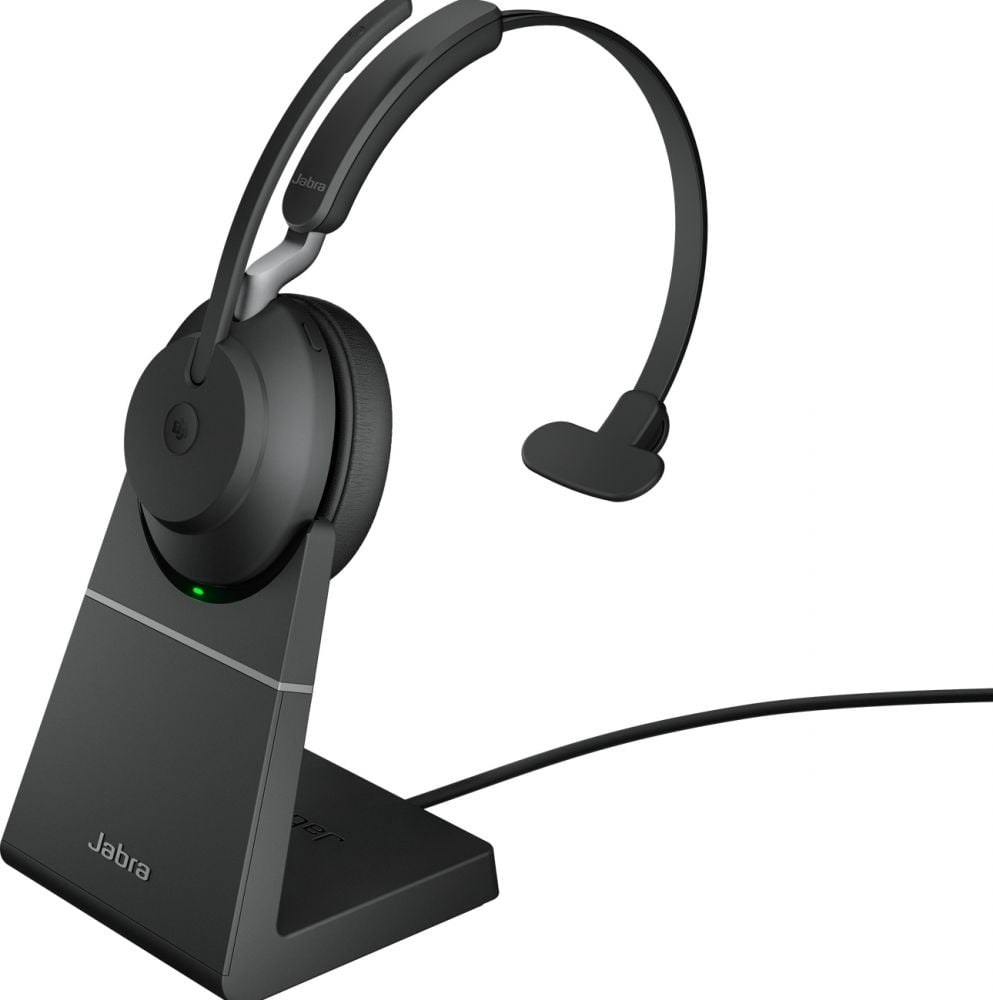 Jabra Evolve2 65 MS Mono + Stand - Bluetooth Headset