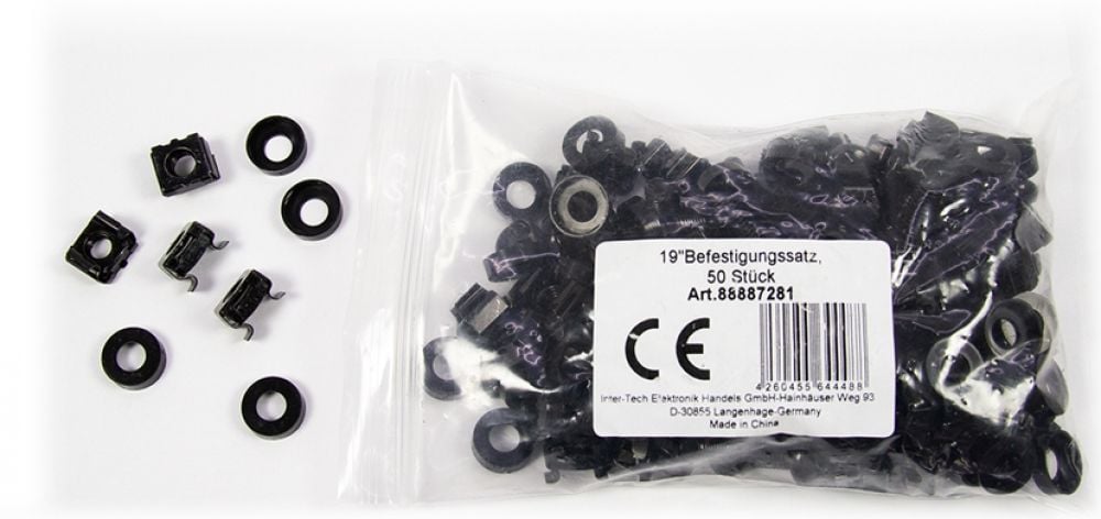 Inter-Tech 19" Befestigungssatz, 50 stuks