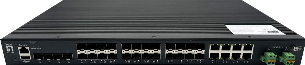 LevelOne Switch 28x GE IGU-2872 4x2.5GbE, 16x1.25GbE SFP