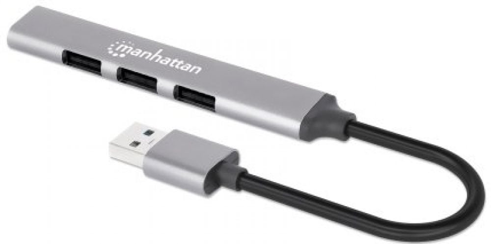 MANHATTAN 4Port USB-A Hub 3x480Mbit/s 1xGbit/s USB-A Stecker