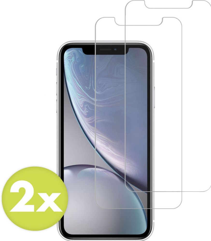 Accezz Gehard Glas Screenprotector 2-pack iPhone 12 (Pro) / 11 / Xr