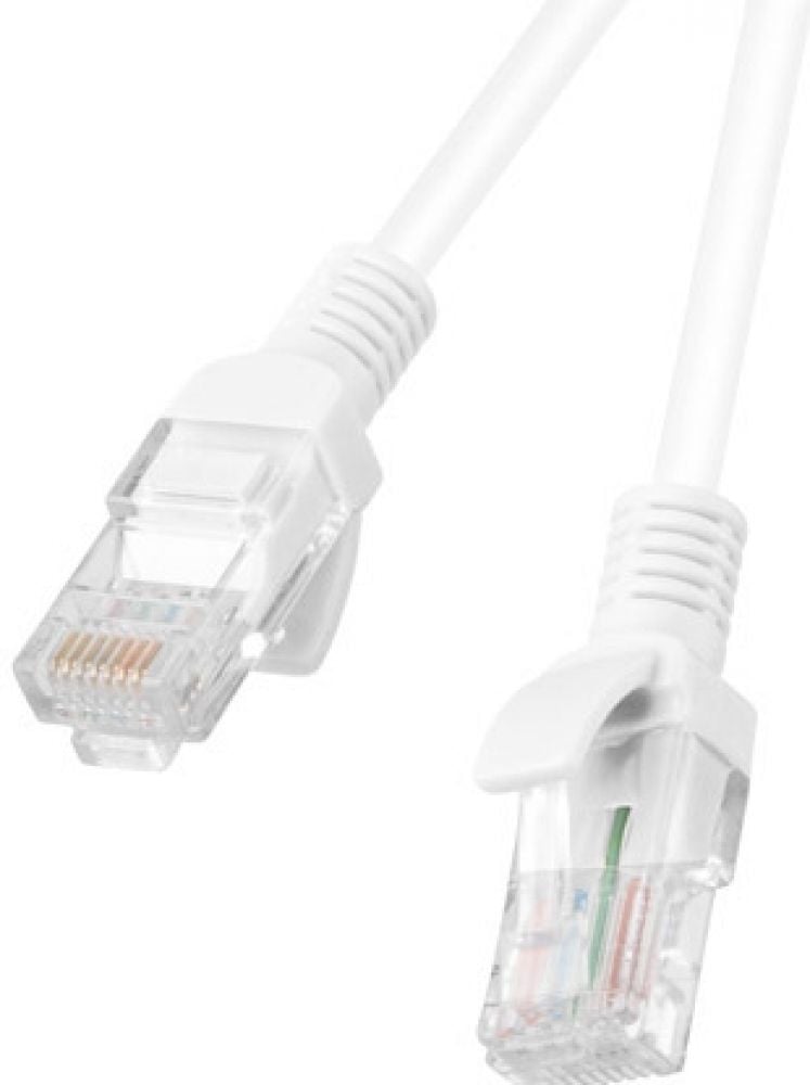 LANBERG PATCHCORD CAT.6 UTP 1M WEISS FLUKE ZERTIFIKAT