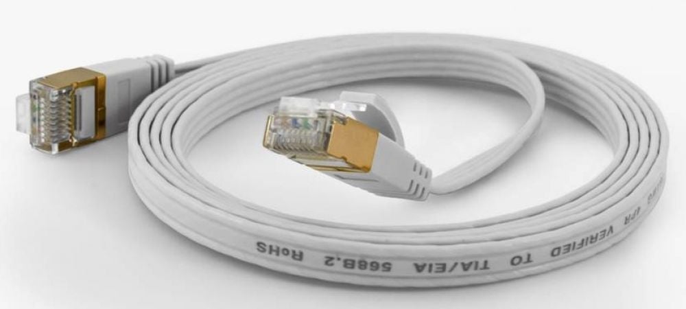 Wantec Patchkabel FTP CAT6 q=1,6x6,5mm 5,00m weiß