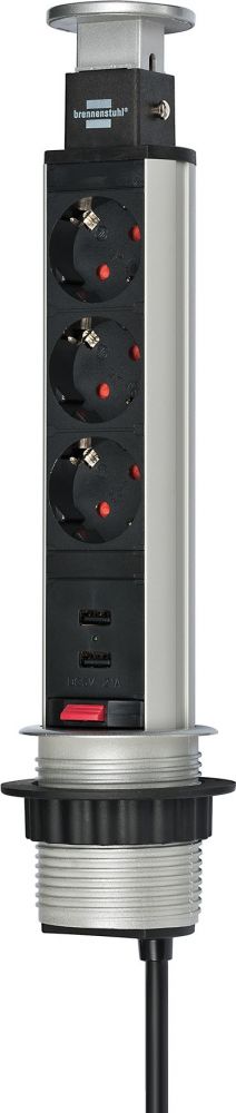 BRENNENSTUHL Brennenstuhl Extension Tower Power - Stekkerdoos met USB