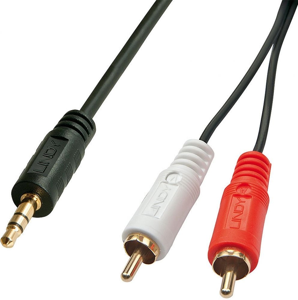 LINDY 5m Premium Phono To 3.5mm Cable