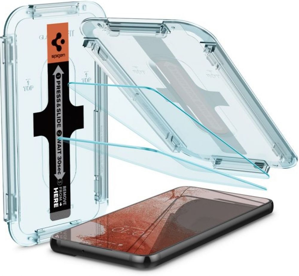 Spigen GLAS.tR EZ Fit - Schermbeschermer voor mobiele telefoon