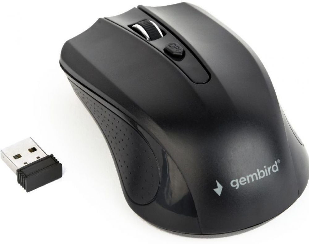 GEMBIRD muis OPT WIRELESS 4 toetsen inkl.nano USB zwart