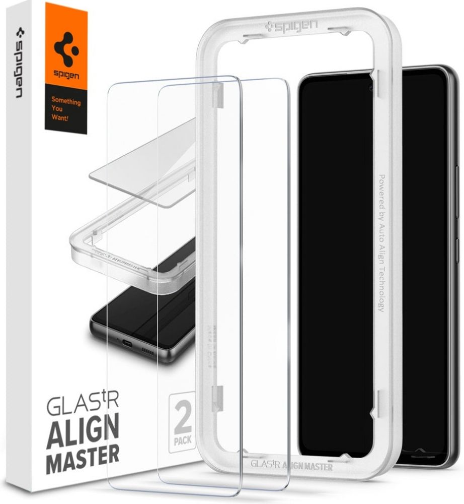 Spigen GLAS.tR AlignMaster - Schermbeschermer voor mobiele telefoon