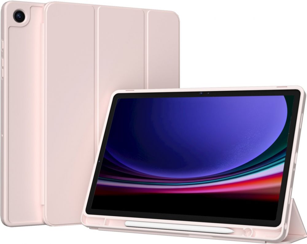Accezz Smart Silicone Bookcase Samsung Galaxy Tab A9 Plus - Roze