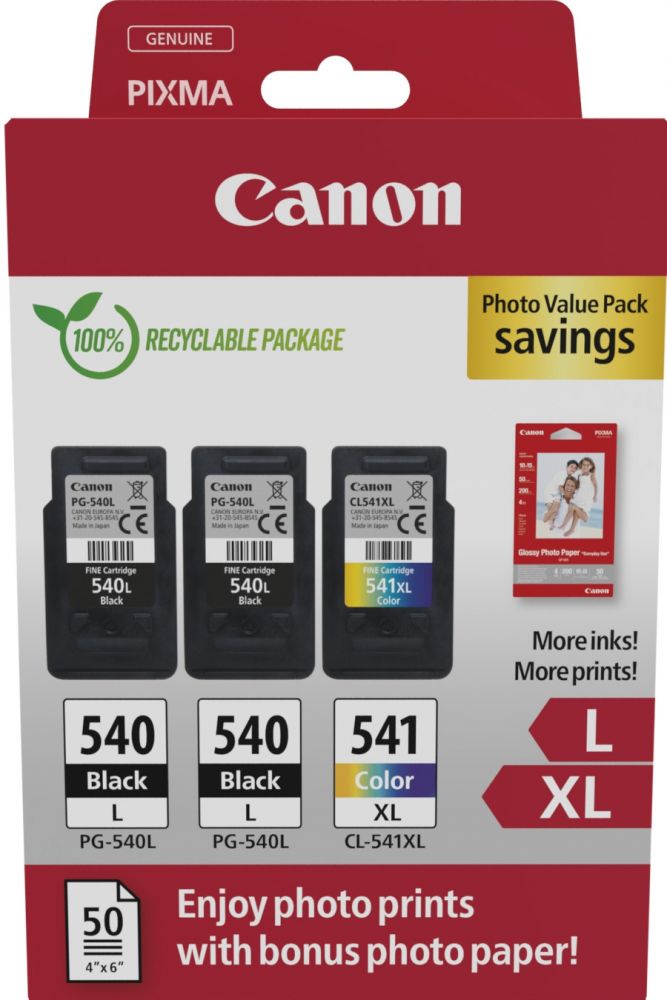 Canon PG-540L x2CL-541XL Photo Paper Value Pack - 2