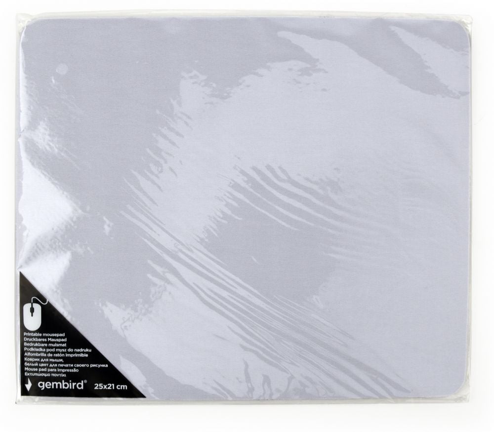 gembird Bedruckbares muismat, (250 x 210 mm), weiß