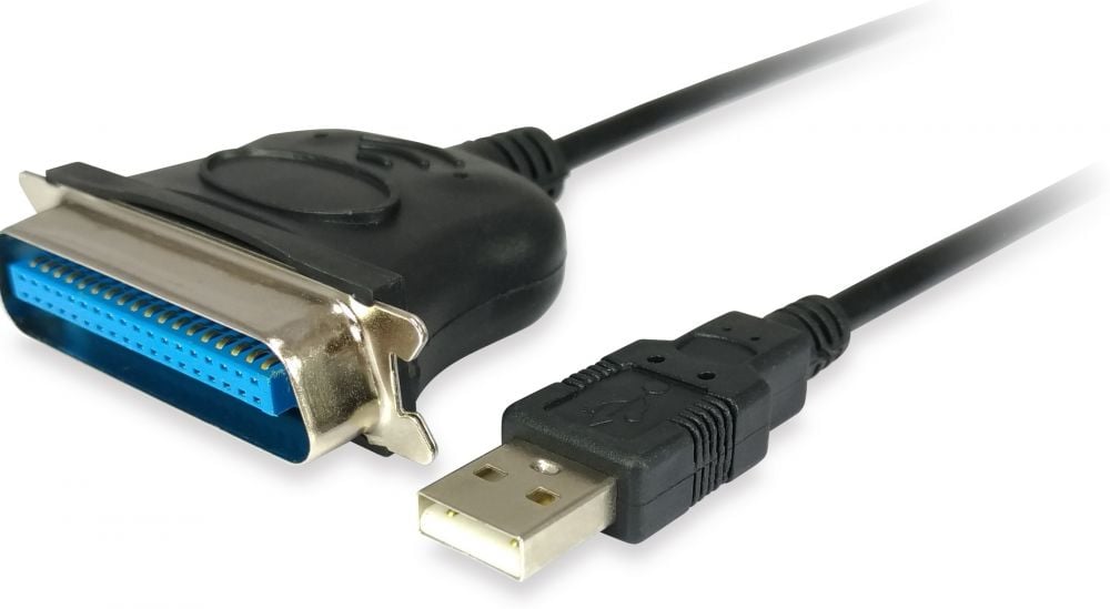 Equip Adapterkabel USB St -> Parallel St 1.5M zwart Poly
