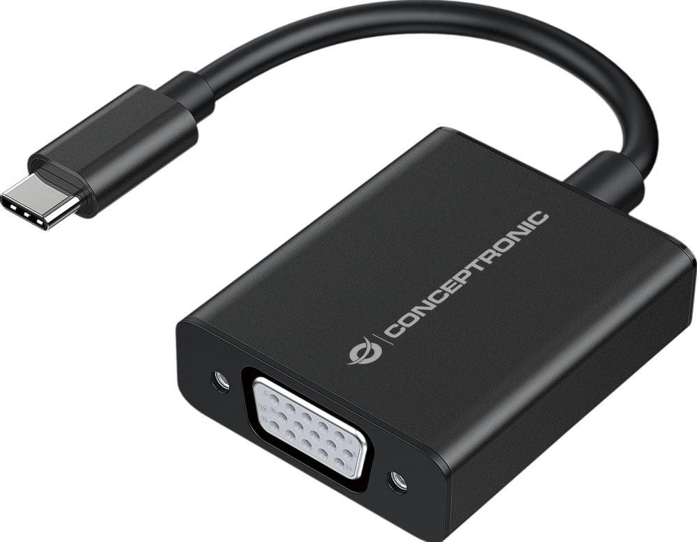 CONCEPTRONIC Adapter USB-C -> VGA 1080P60Hz 0.15m