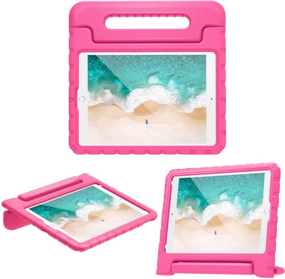 Accezz Kidsproof Backcover met handvat iPad 9 (2021) 10.2 inch / iPad 8 (2020) 10.2 inch / iPad 7 (2019) 10.2 inch - Roze