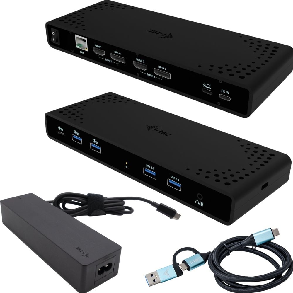 i-tec Universal Dual 4K Display - Docking Station + Power Delivery 85W