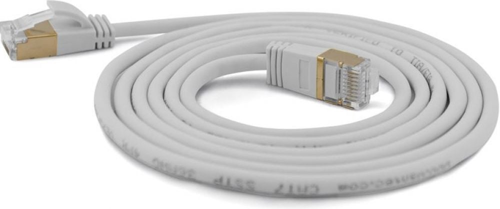 Wantec Patchkabel SSTP CAT7 Ste. CAT6a d=4mm 3,0m grijs