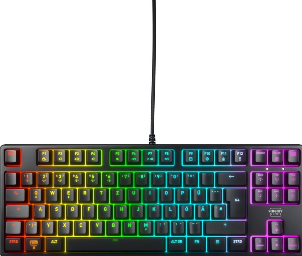 CHERRY XTRFY K4V2 TKL keyboard, black