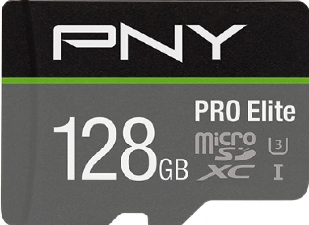 PNY PRO Elite - Flashgeheugenkaart (microSDXC-naar-SD-adapter inbegrepen)
