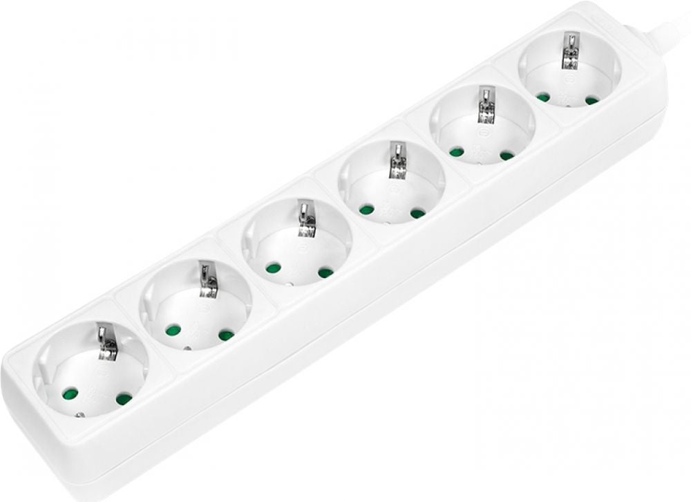 LogiLink stekker omlijsting 6-lade met Kindersicherung, wit