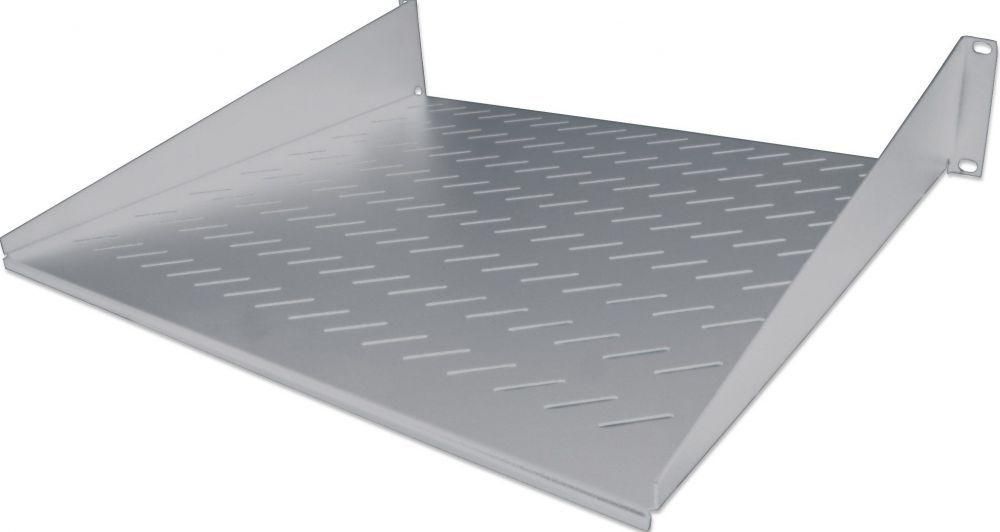 Halfzwevend Plateau, 19-Inch, 2HE, 400mm, 25Kg, Grijs