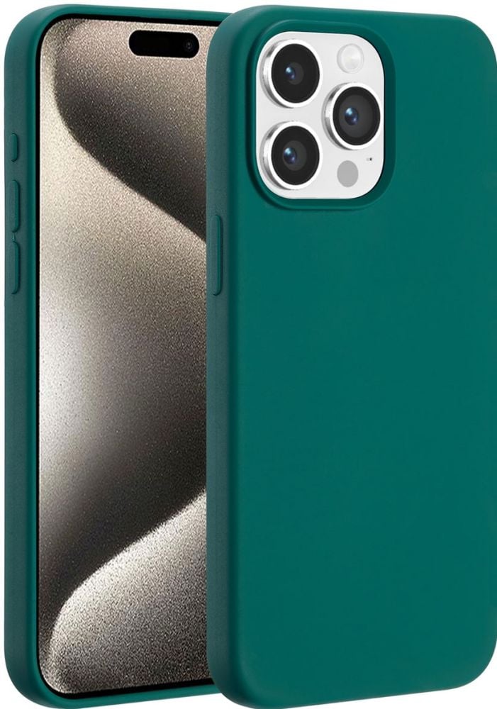 ACCEZZ Accezz Liquid Silicone Backcover met MagSafe iPhone 15 Pro Max - Forest Green