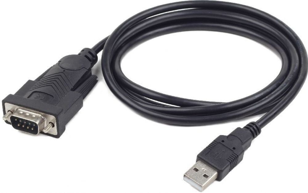 gembird Konverterkabel serielle USB-zu-DB9M, zwart., 1,5 m