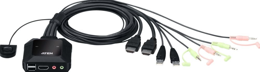 ATEN CS22H - KVM  audio  USB switch