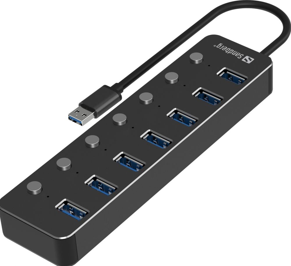 Sandberg USB 3.0 Hub 7 Ports, USB 3.2