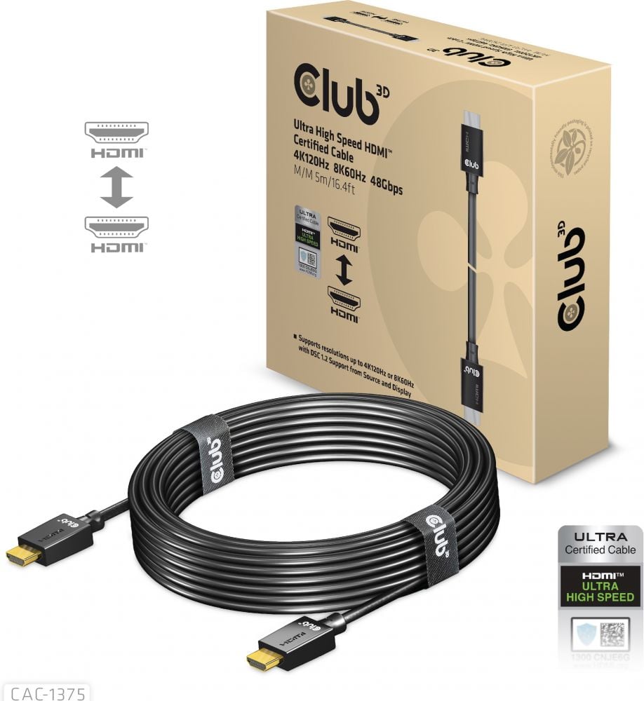Club 3D CAC-1375 Ultra High Speed - HDMI-kabel