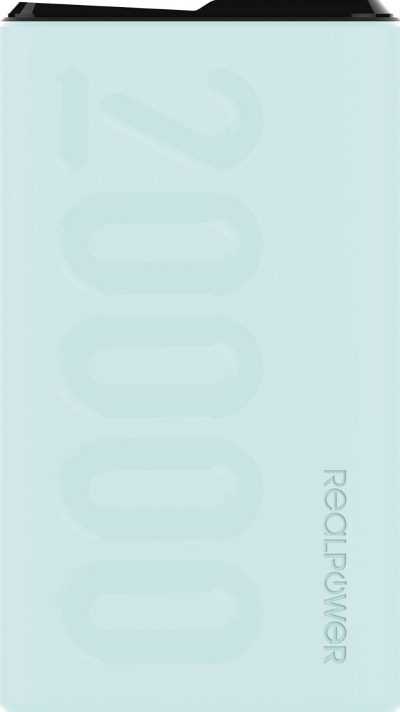 Powerbank RealPower PB-20000 PD light blue
