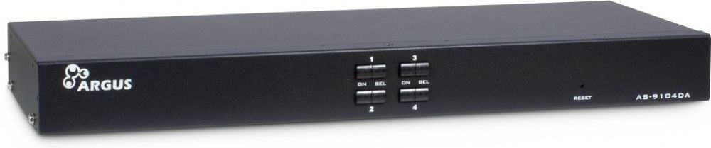 Inter-Tech KVM-Switch AS-9104DA RackmountDVI,4xDVI/USB/Audio retail