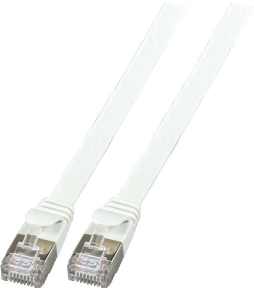 EFB RJ45 Flachpatchkabel U/FTP, Cat.6A, PVC, 0,25m, grijs