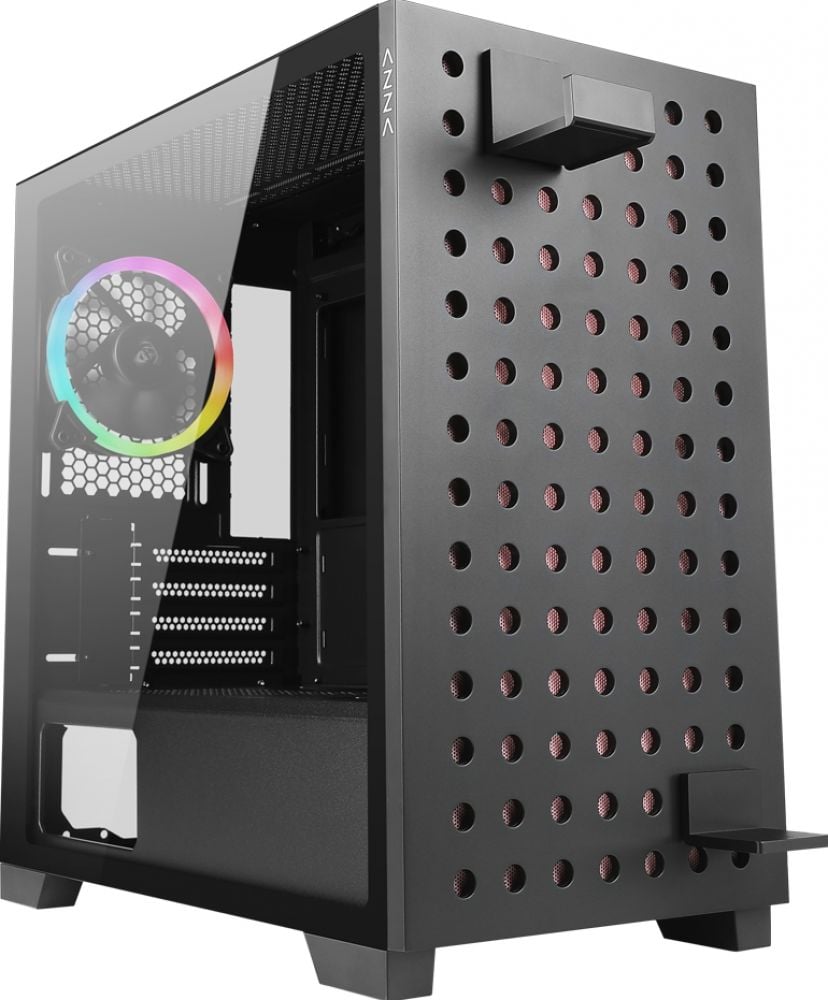 Behuizing AZZA mATX Elise 140 tempered Glass ARGB 2xUSB3.0
