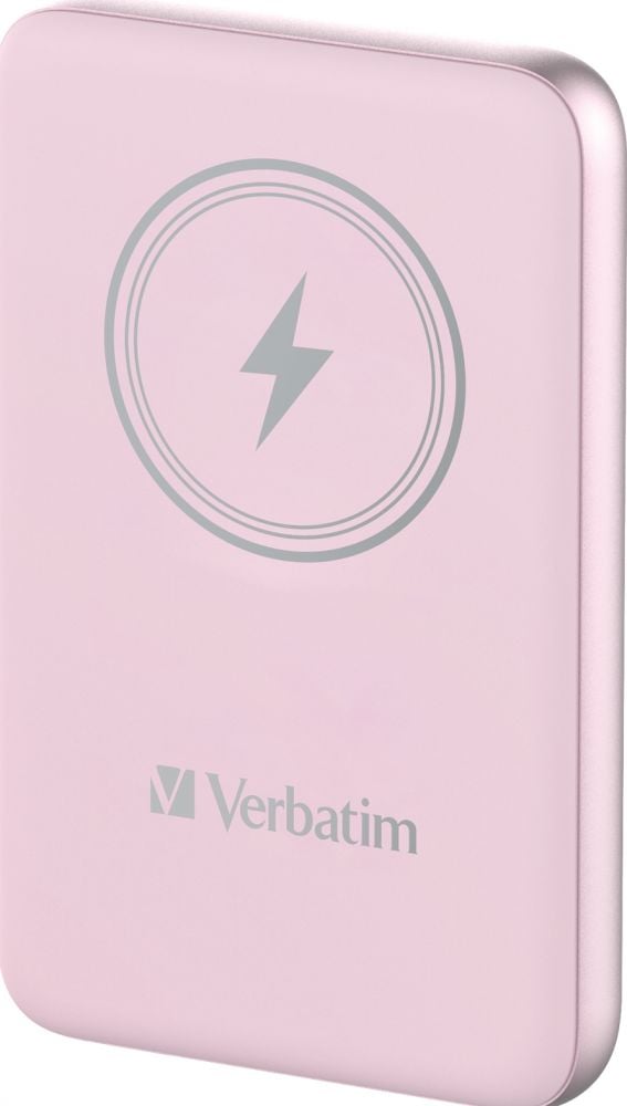 Verbatim Charge 'n' Go Magnetische Draadloze Power Bank 10000 Roze - Draadloze Power Bank