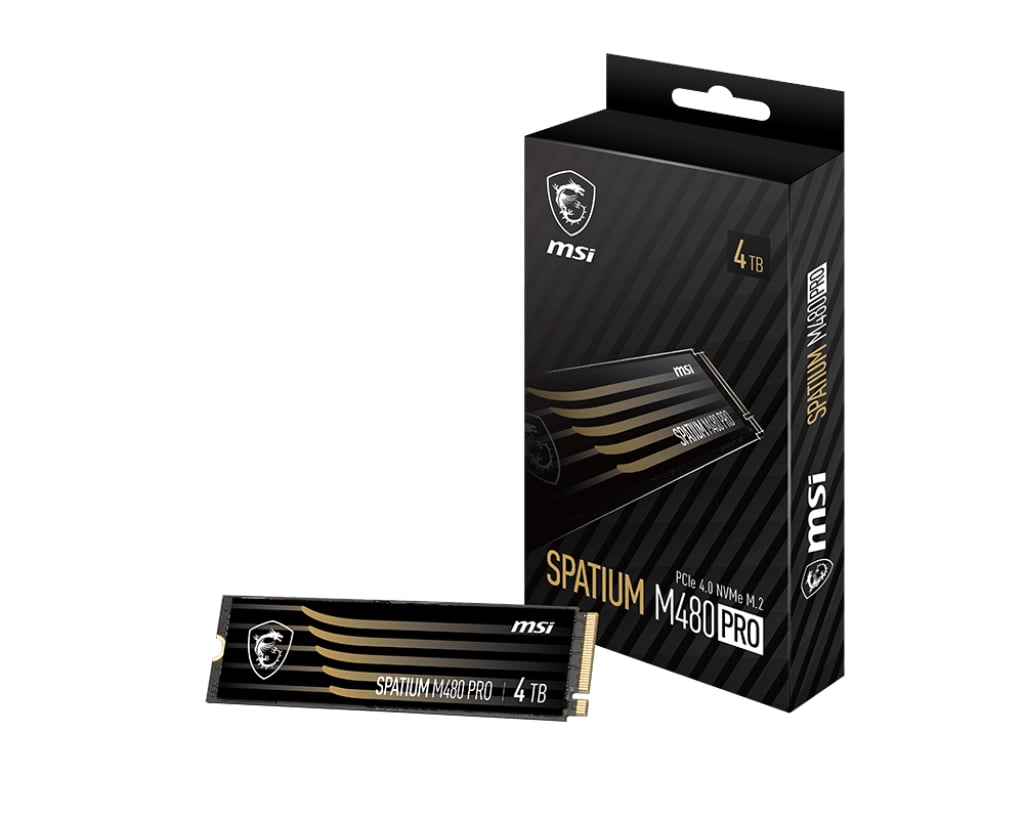 SSD  4TB MSI Spatium M480 Pro (M.2 2280) PCIe Gen4 x4 NVMe