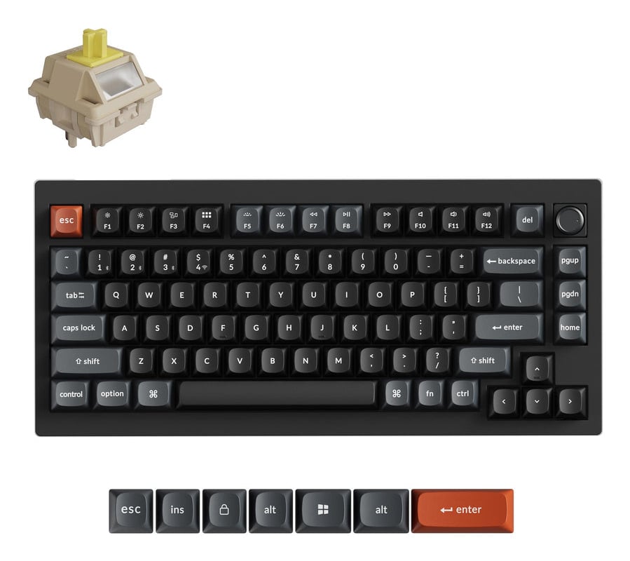 KEYCHRON Keychron V1 Ultra 8K 75% Wireless Hot-Swap RGB - Toetsenbord