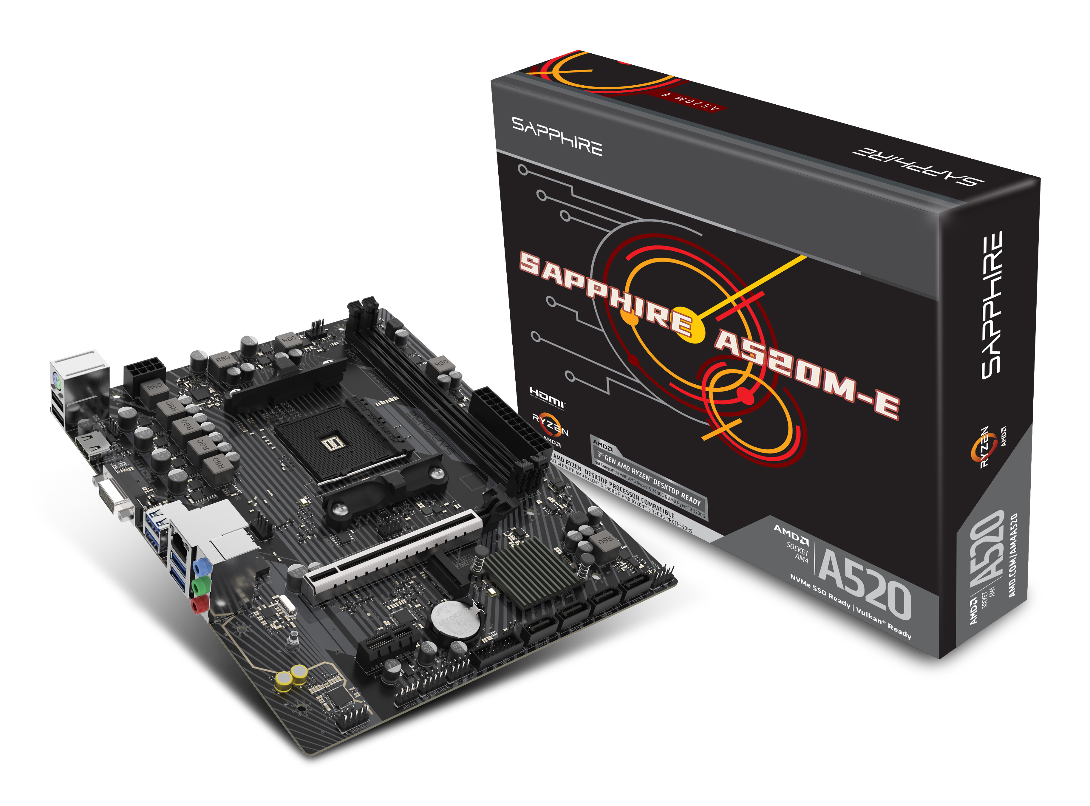 Sapphire A520M-E - Moederbord