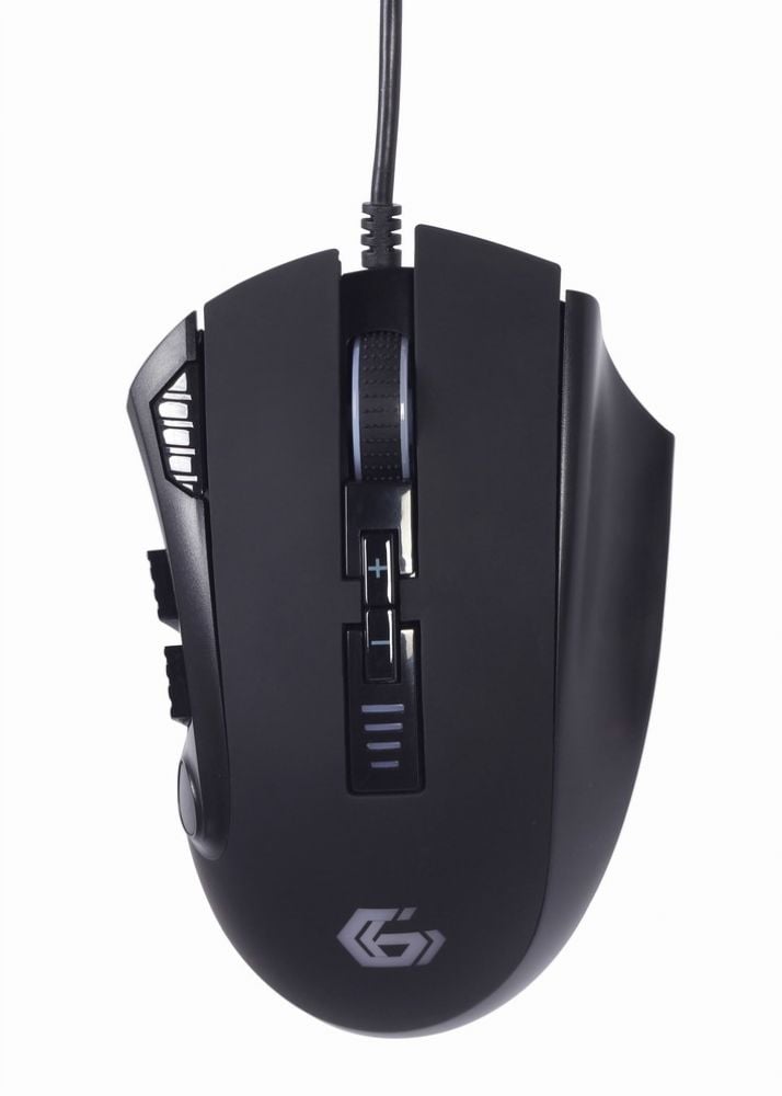 GEMBIRD Gaming-muis 12-toetsen LED-Beleuchtung zwart
