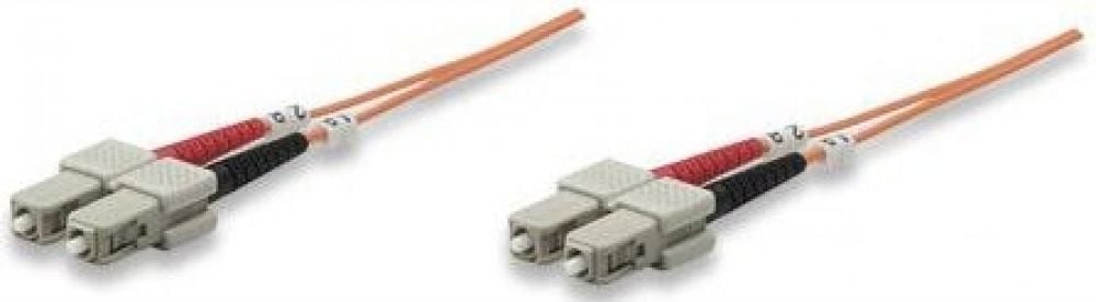 Intellinet LWL aansluitkabel SC/SC 1m Multimode OM1 oranje