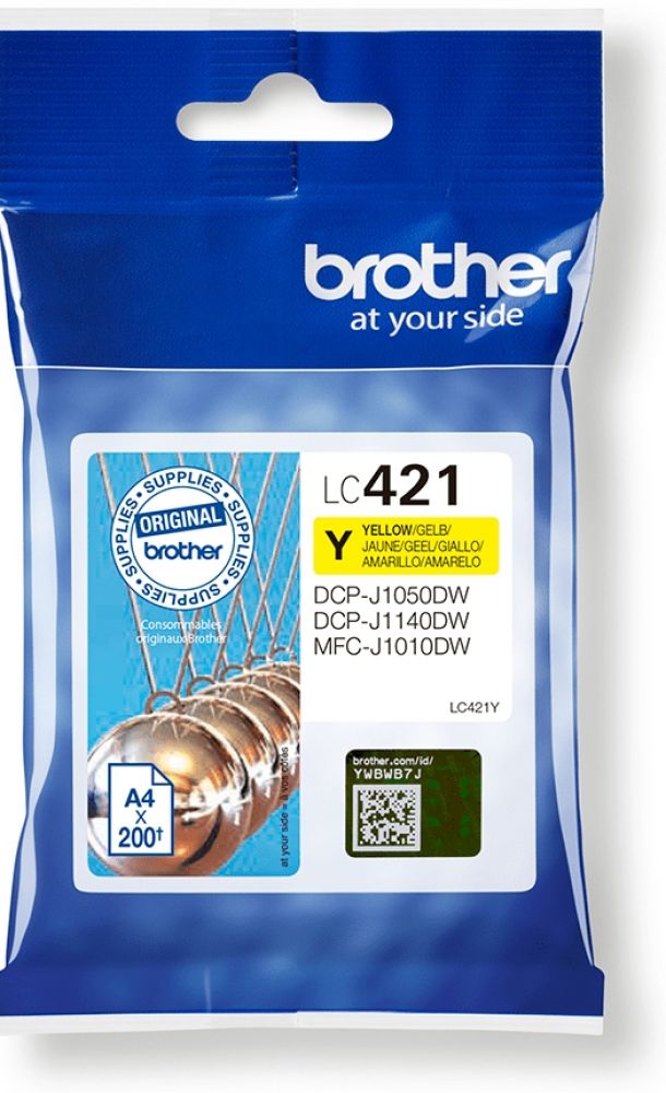 Brother LC421Y - Geel