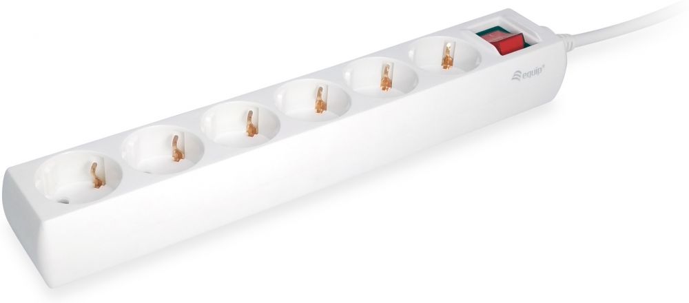 Equip 6-Outlet Power Strip with zwartitch