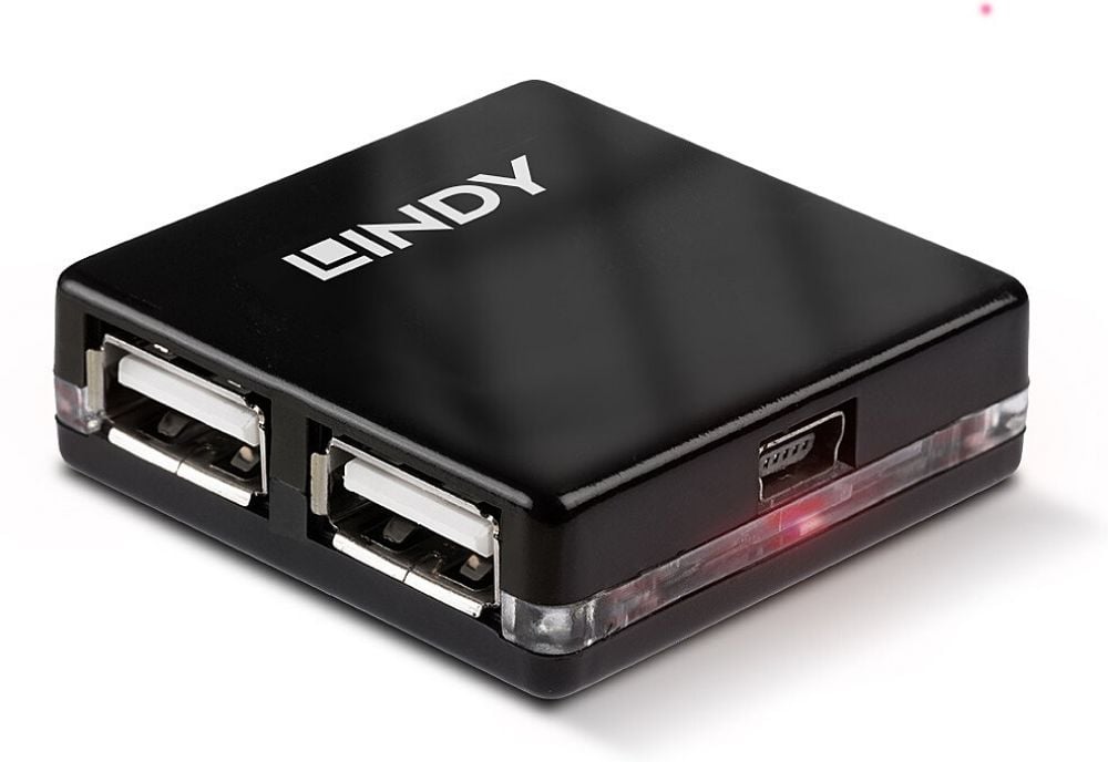 LINDY 4 Port USB 2.0 Mini Hub