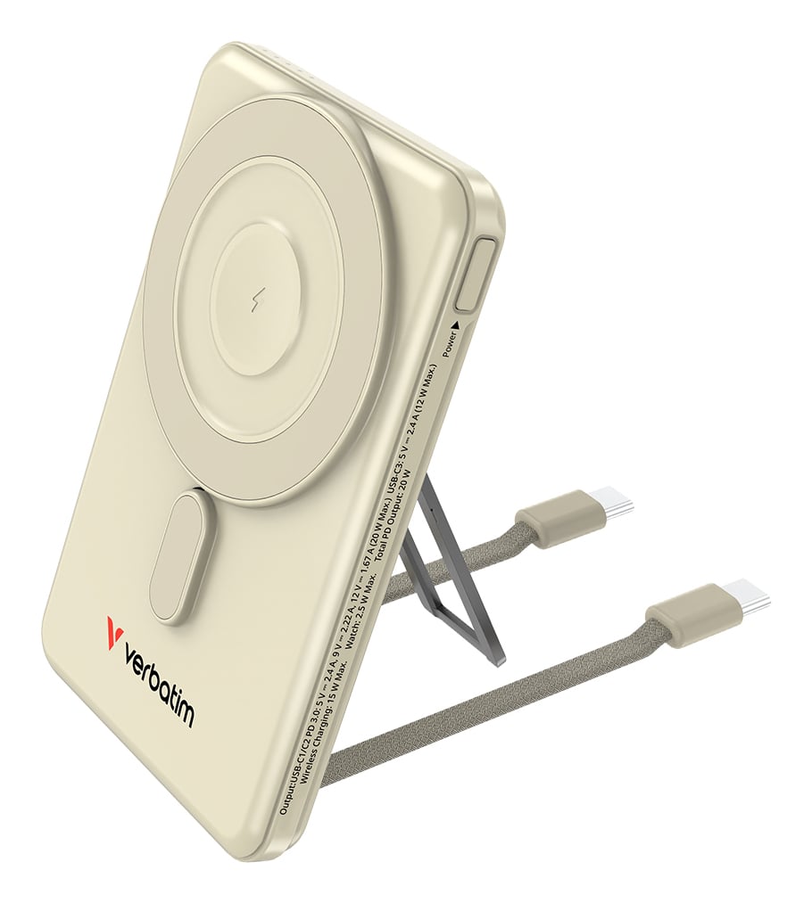Verbatim  Charge 'n' Go Power Gold - Magnetische Draadloze Power Bank