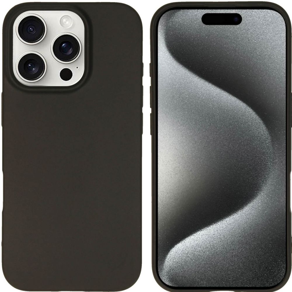 Accezz Color Backcover iPhone 16 Pro - Zwart