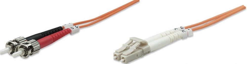 Intellinet LWL aansluitkabel LC/ST 2m Multimode OM2 oranje